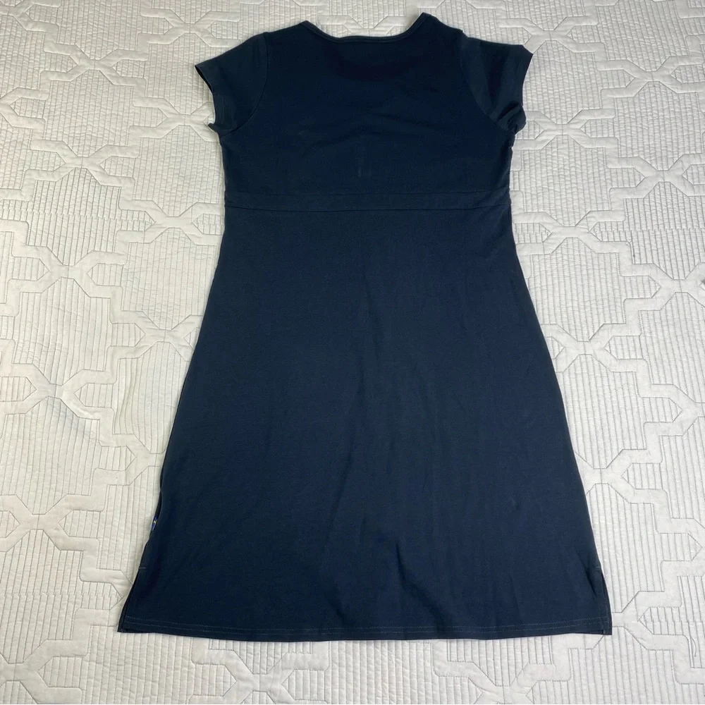 Fjallraven Womens High Coast Cotton Short Sleeve Dress Sz M Blue Gray - Picture 10 of 13